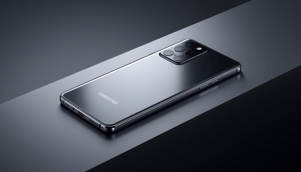 Samsung S26 Ultra 2026 flagship smartphone with 6.9-inch AMOLED display, premium titanium frame, and quad-camera setup