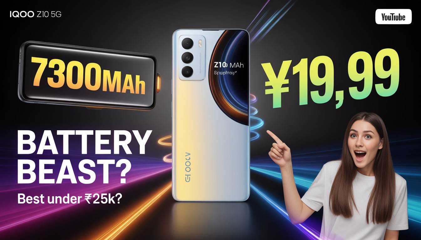 iQOO Z10 5G price in India and review with 7300mAh battery and full specs